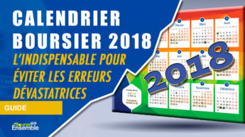 Calendrier boursier 2018 par Bourse Ensemble