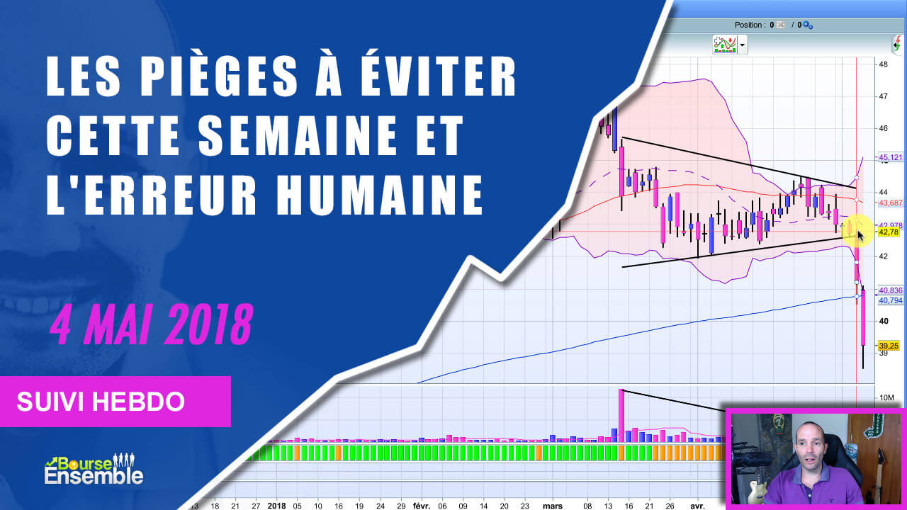 Les pièges à éviter cette semaine et l’erreur humaine (Suivi hebdo bourse 4 mai 2018)