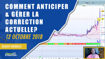 Comment anticiper et gérer la correction actuelle en bourse? (Suivi hebdo bourse 12 octobre 2018)