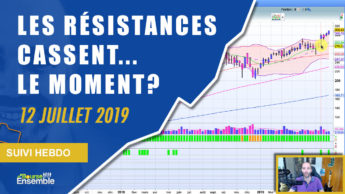 Les RÉSISTANCES CASSENT, c'est le moment? (Suivi Hebdo Bourse 12 juillet 2019)